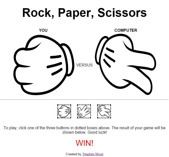 ASP.NET Website #1: Rock, Paper, Scissors.