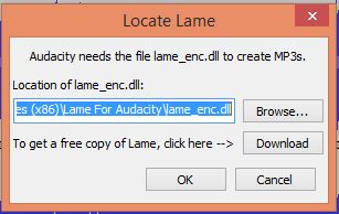 lame mp3 encoder audacity