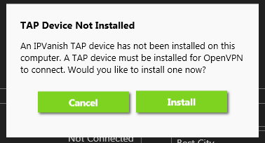 how to install tap device ipvanish